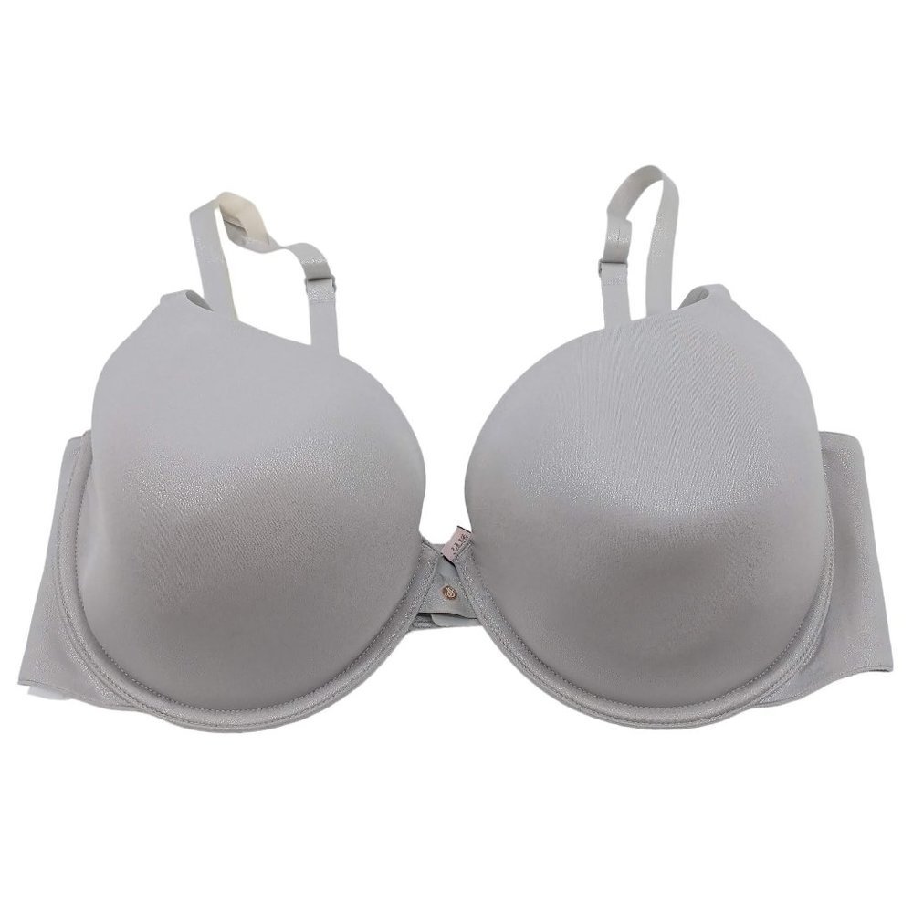 Victoria's Secret Silver Metallic Lined Demi Bra Women's 36DDD Underwire Comfort